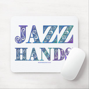 SlipperyJoe's artistic Jazz Hands vibrant colours Mouse Pad