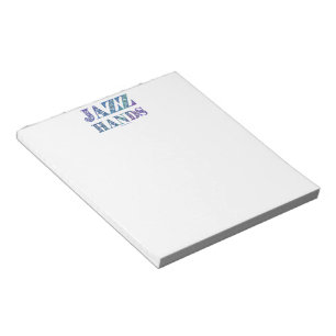 SlipperyJoe's artistic Jazz Hands vibrant colours  Notepad
