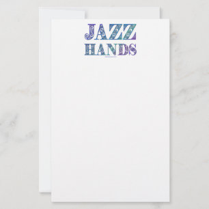 SlipperyJoe's artistic Jazz Hands vibrant colours  Stationery