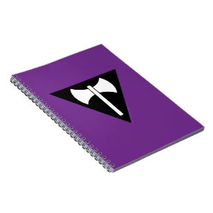 SlipperyJoe's artistic Lesbian Pride flag gay prid Notebook