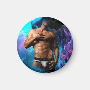 SlipperyJoe's artistic Man underwear bulge gay pri Magnet