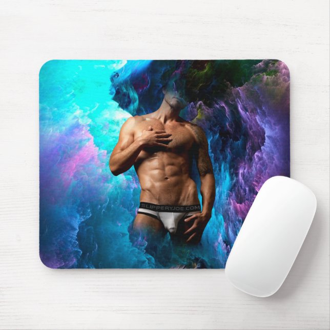 SlipperyJoe's artistic Man underwear bulge gay pri Mouse Pad (With Mouse)