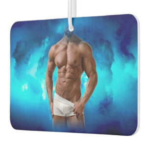 SlipperyJoe's artistic Masculine Man gay pride gif Air Freshener