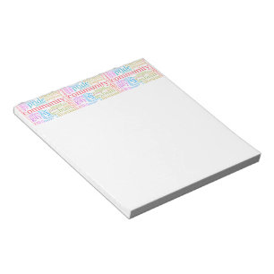 SlipperyJoe's artistic rainbow gay pride gifts the Notepad