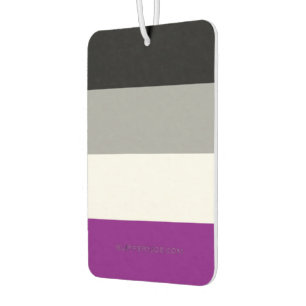 SlipperyJoe's asexual pride flag emphasizing inclu Air Freshener