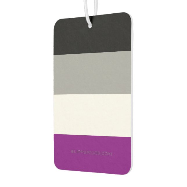 SlipperyJoe's asexual pride flag emphasizing inclu Air Freshener (Left)