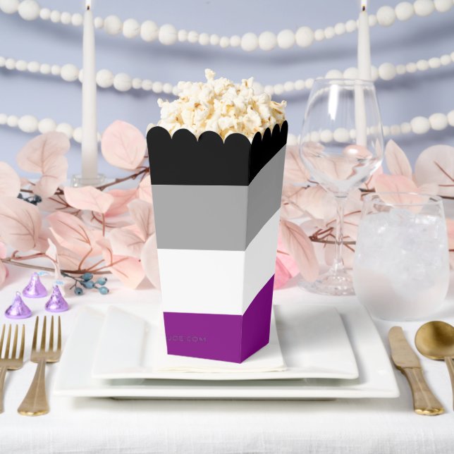 SlipperyJoe's asexual pride flag emphasizing inclu Favor Box (Wedding)