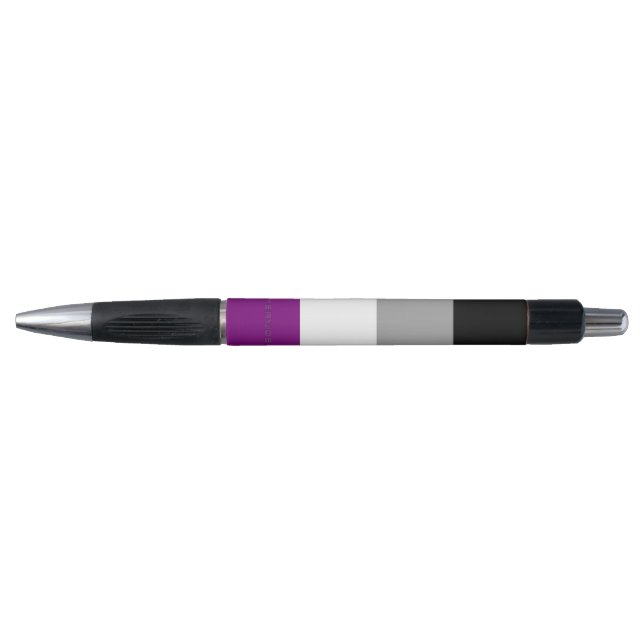 SlipperyJoe's asexual pride flag emphasizing inclu Pen (Front)