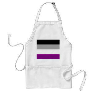 SlipperyJoe's asexual pride flag emphasizing inclu Standard Apron