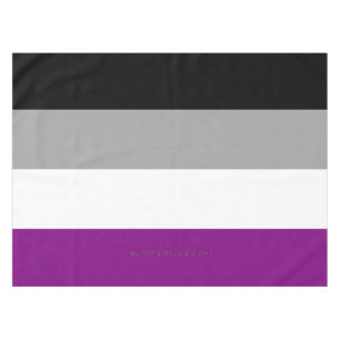 SlipperyJoe's asexual pride flag emphasizing inclu Tablecloth