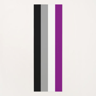 SlipperyJoe's asexual pride flag emphasizing inclu Yoga Mat