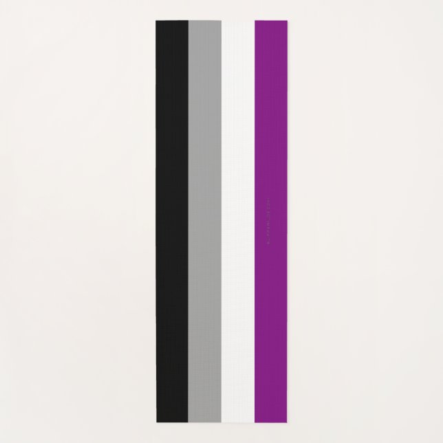 SlipperyJoe's asexual pride flag emphasizing inclu Yoga Mat (Front)