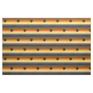 SlipperyJoe's Bear Pride flag wooden floor texture Fabric