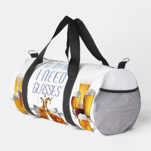 SlipperyJoe's beer glasses pilsner glasses steins  Duffle Bag