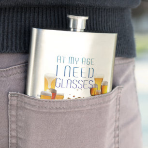 SlipperyJoe's beer glasses pilsner glasses steins Hip Flask