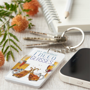 SlipperyJoe's beer glasses pilsner glasses steins Keychain