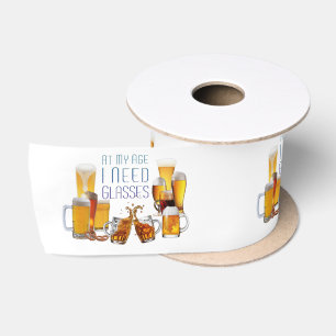 SlipperyJoe's beer glasses pilsner glasses steins  Satin Ribbon