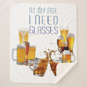 SlipperyJoe's beer glasses pilsner glasses steins Sherpa Blanket