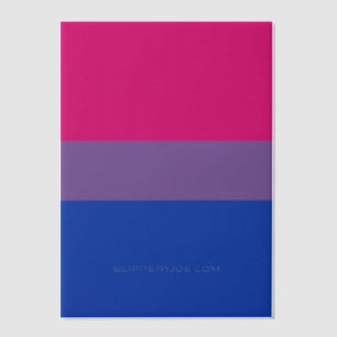 SlipperyJoe's Bisexual Pride Flag colours magenta Vellum Invitations