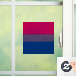SlipperyJoe's Bisexual Pride Flag colours magenta Window Cling