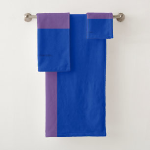 SlipperyJoe's Bisexual Pride Flag lavender-pink bl Bath Towel Set