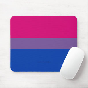 SlipperyJoe's Bisexual Pride Flag lavender-pink bl Mouse Pad