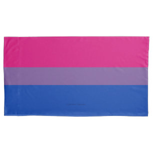 SlipperyJoe's Bisexual Pride Flag lavender-pink bl Pillowcase