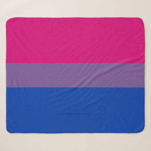 SlipperyJoe's Bisexual Pride Flag lavender-pink bl Sherpa Blanket