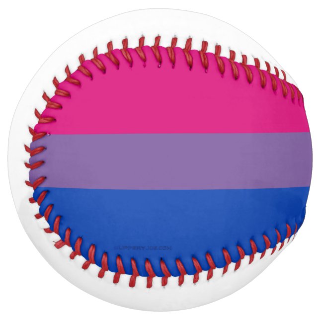 SlipperyJoe's Bisexual Pride Flag lavender-pink bl Softball (Front Left)