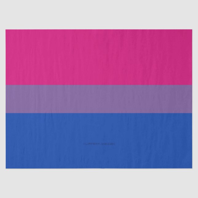 SlipperyJoe's Bisexual Pride Flag lavender-pink bl Tissue Paper (Front)