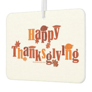 SlipperyJoe's bright festive Thanksgiving graphic  Air Freshener