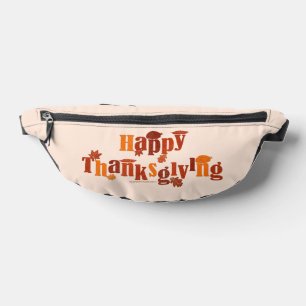 SlipperyJoe's bright festive Thanksgiving graphic Fanny Pack