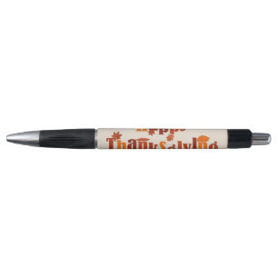 SlipperyJoe's bright festive Thanksgiving graphic Pen