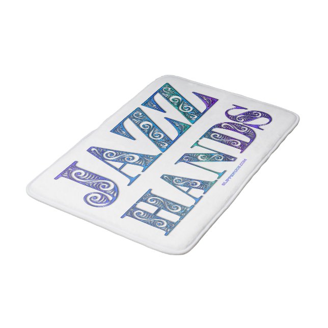 SlipperyJoe's broadway musical Jazz Hands queer ca Bath Mat (Angled)