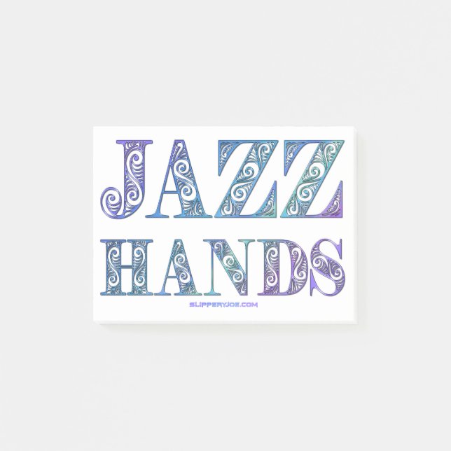 SlipperyJoe's broadway musical Jazz Hands queer ca Post-it Notes (Front)