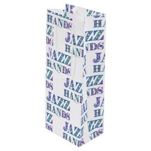 SlipperyJoe's broadway musical Jazz Hands queer ca Wine Gift Bag