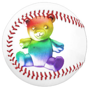 SlipperyJoe's brushed metal teddy bear smooth grad Softball