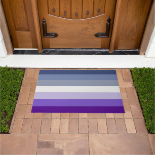 SlipperyJoe's Butch Lesbian Pride Flag gay gifts L Doormat
