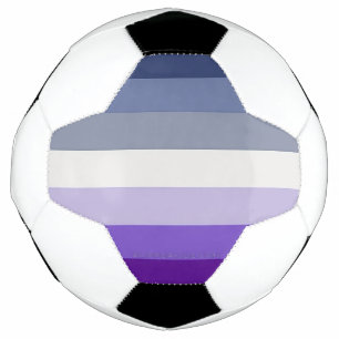 SlipperyJoe's Butch Lesbian Pride Flag gay gifts L Soccer Ball