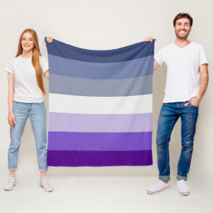SlipperyJoe's Butch Lesbian Pride Flag represent b Fleece Blanket