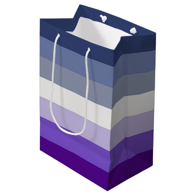 SlipperyJoe's Butch Lesbian Pride Flag represent b Medium Gift Bag (Front Angled)