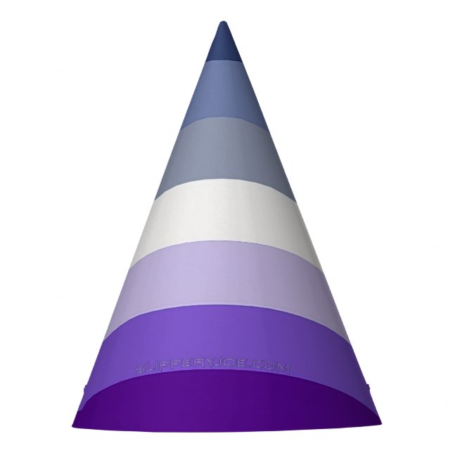 SlipperyJoe's Butch Lesbian Pride Flag represent b Party Hat (Front)