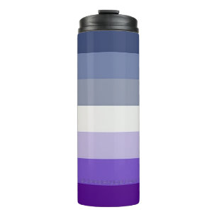 SlipperyJoe's Butch Lesbian Pride Flag represent b Thermal Tumbler