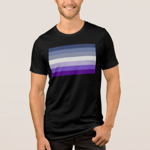 SlipperyJoe's Butch Lesbian Pride Flag represent b Tri-Blend Shirt