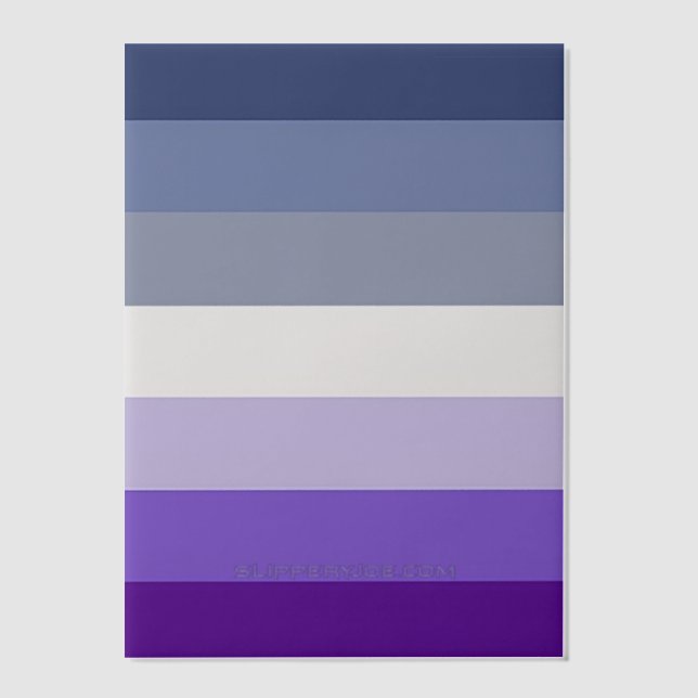 SlipperyJoe's Butch Lesbian Pride Flag represent b Vellum Invitations (Front)