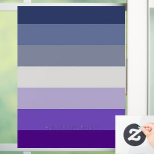 SlipperyJoe's Butch Lesbian Pride Flag represent b Window Cling