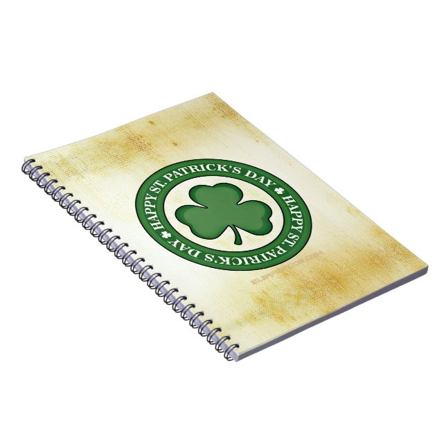 SlipperyJoe's celebrating Saint Patrick's Day Iris Notebook (Right Side)