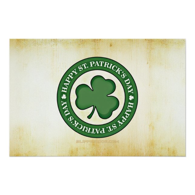 SlipperyJoe's celebrating Saint Patrick's Day Iris Poster (Front)