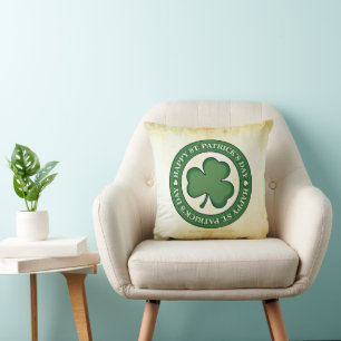 SlipperyJoe's celebrating Saint Patrick's Day Iris Throw Pillow