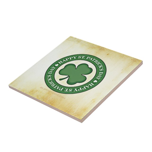 SlipperyJoe's celebrating Saint Patrick's Day Iris Tile (Side)